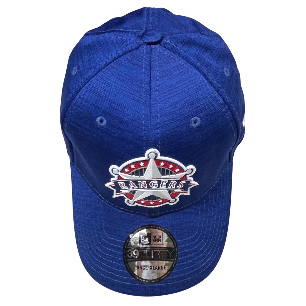 Texas Rangers New Era Royal Clubhouse 39THIRTY Snapback Hat L/XL Baseball Cap
